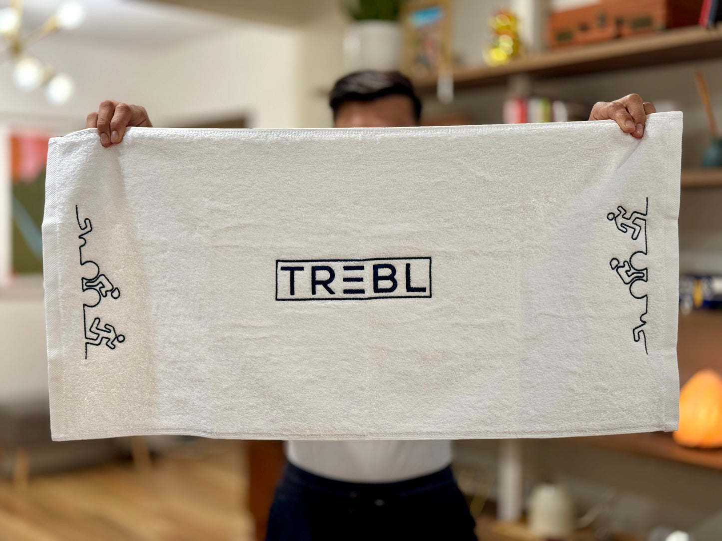 TREBL Training Sweat Towel Black