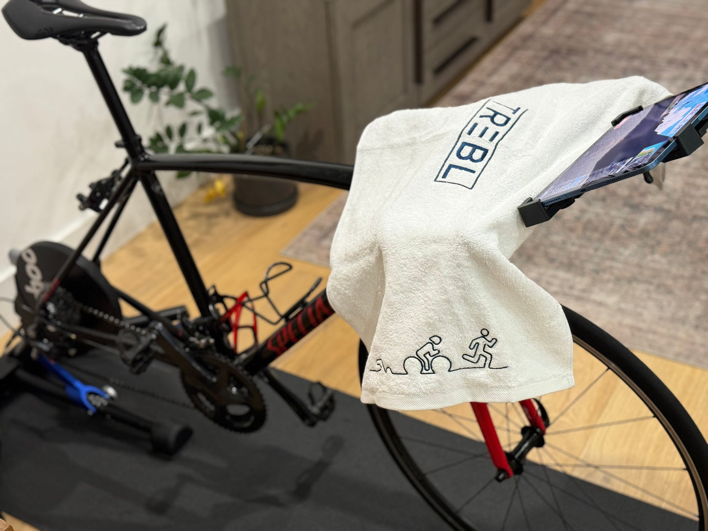 TREBL Training Sweat Towel Black